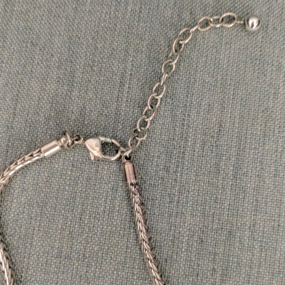 Statement Black And Silver Necklace - image 7